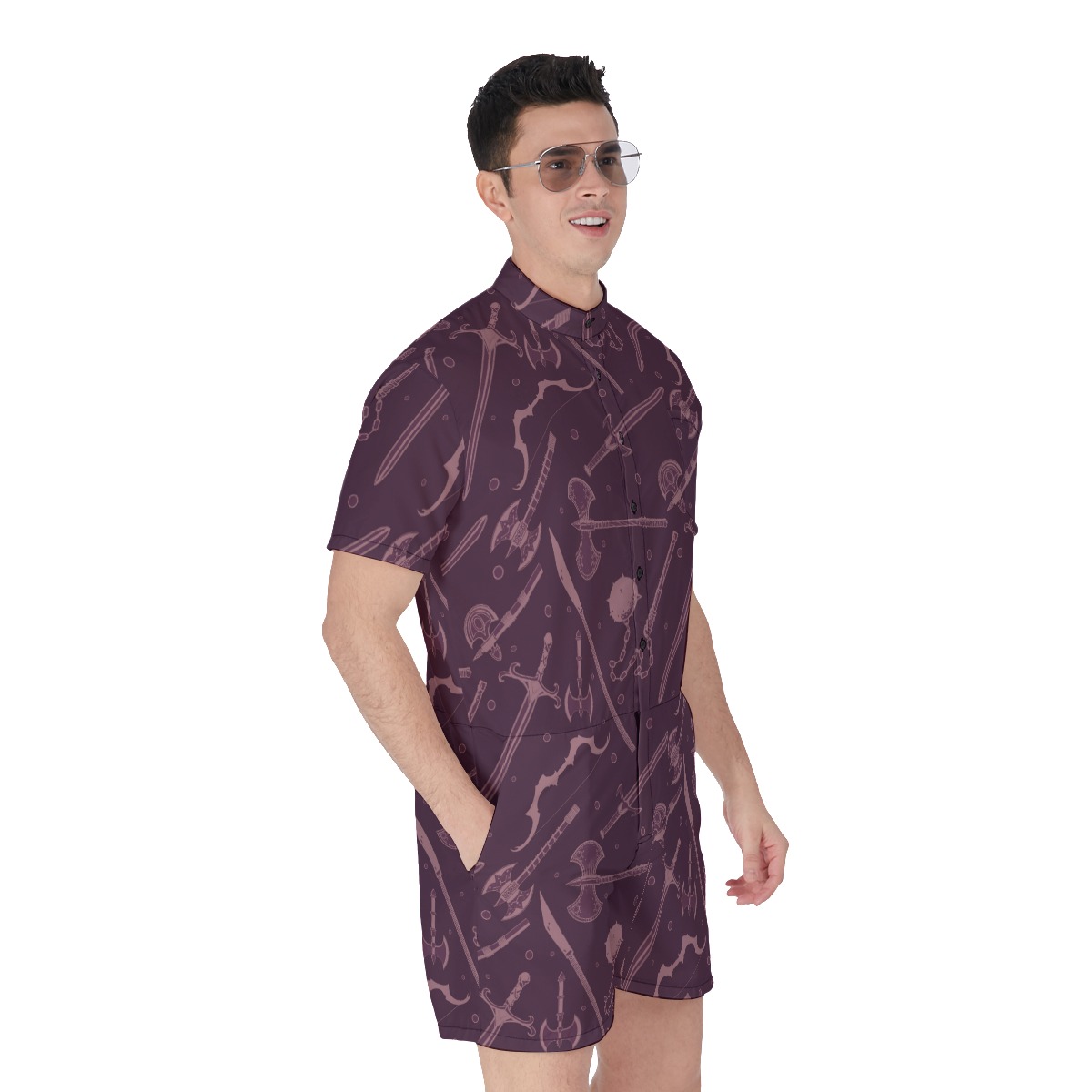 Dnd Medieval Weapons Men's Romper