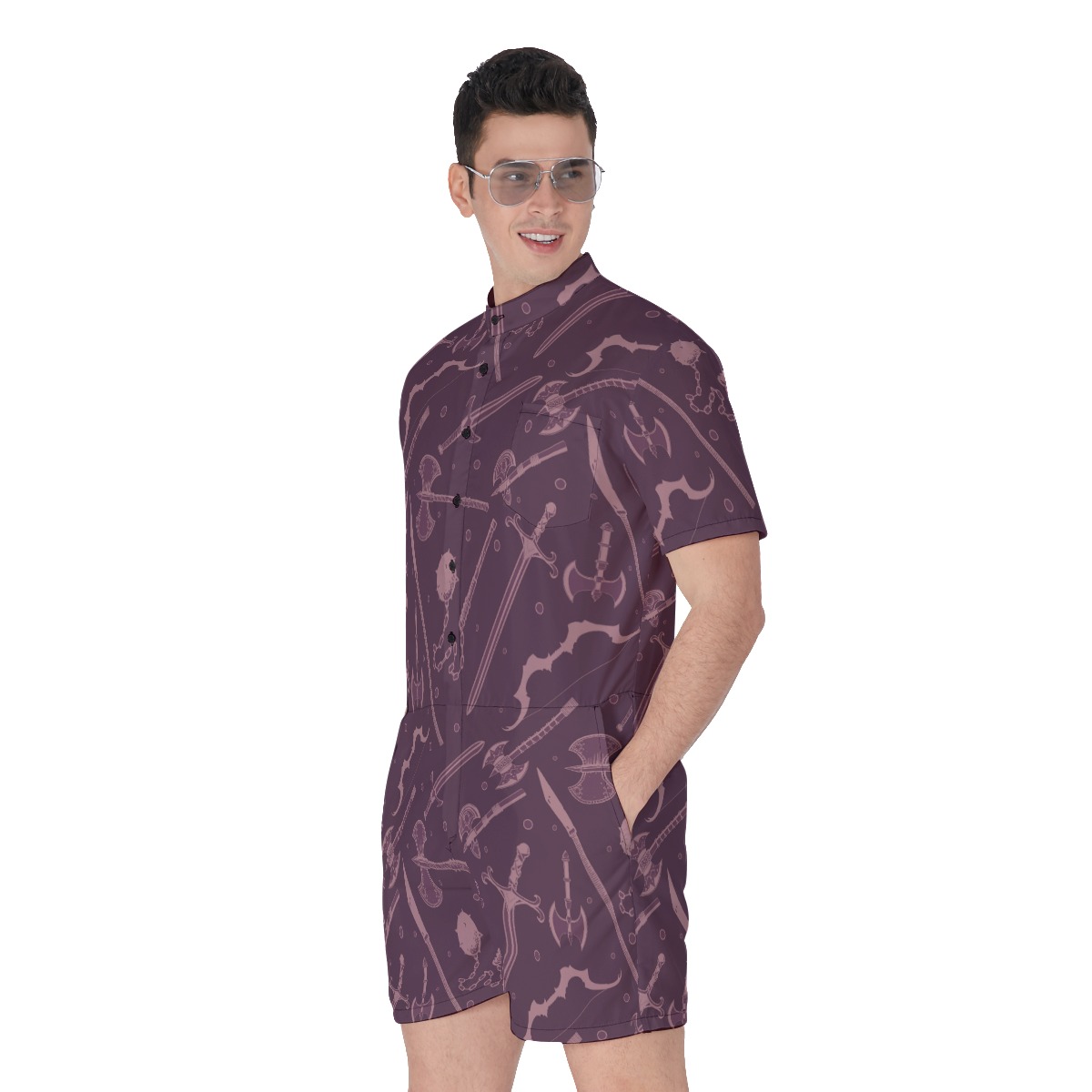 Dnd Medieval Weapons Men's Romper