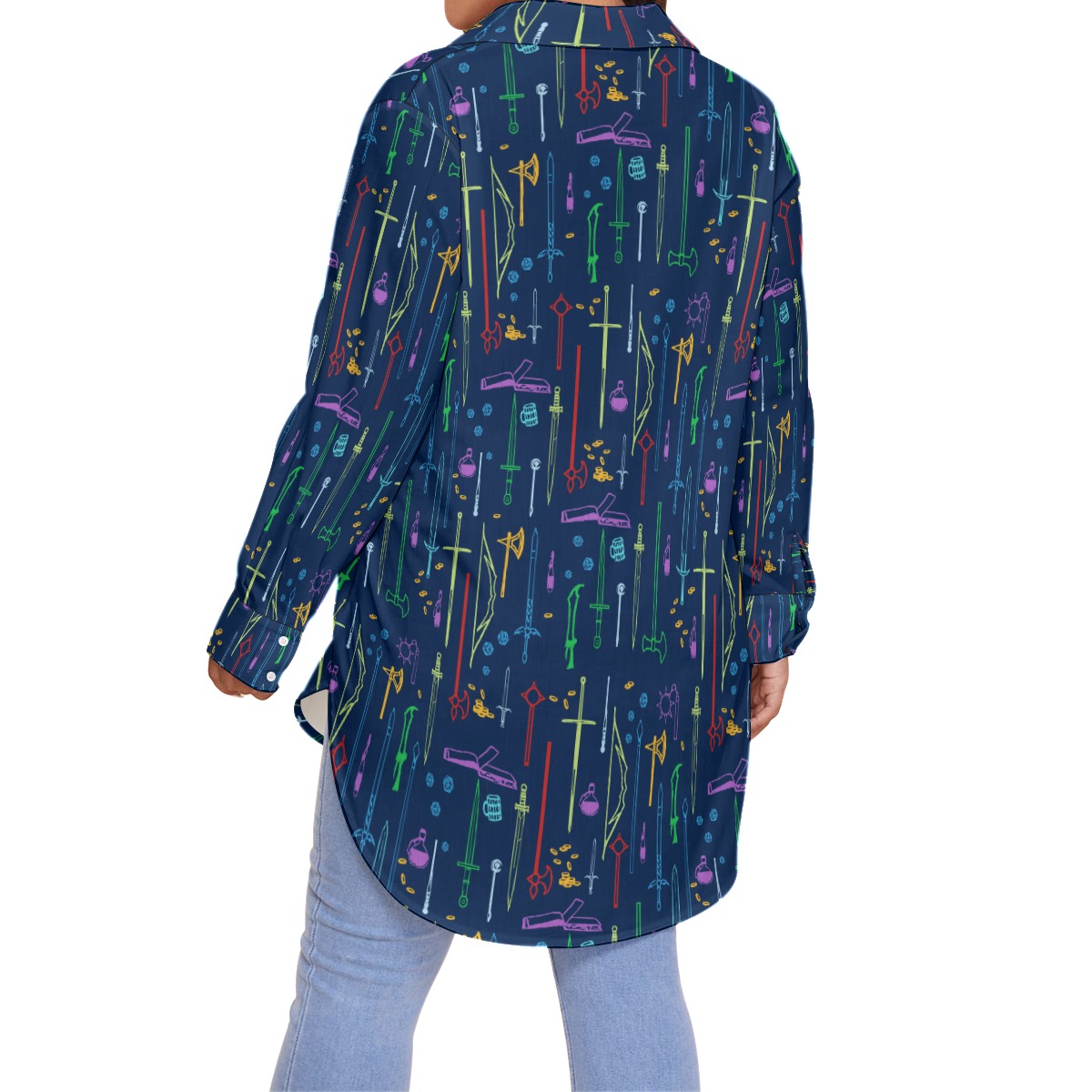 Dungeons Dragons Women's Hawaiian Shirt Plus Size