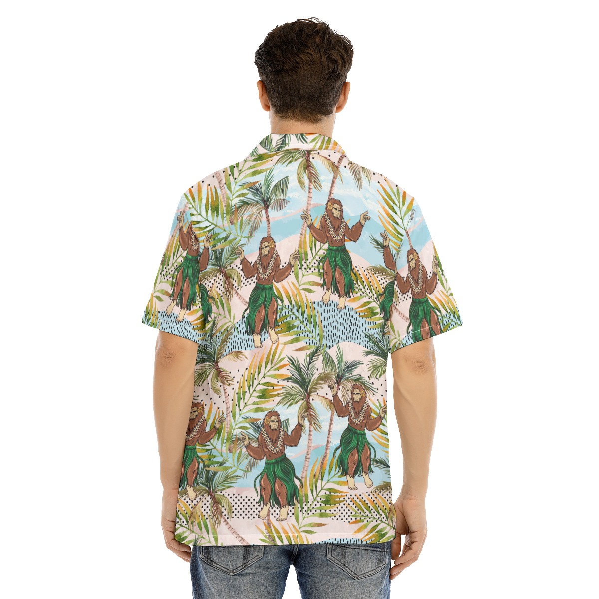 Funny Hula Bigfoot Hawaiian Shirt