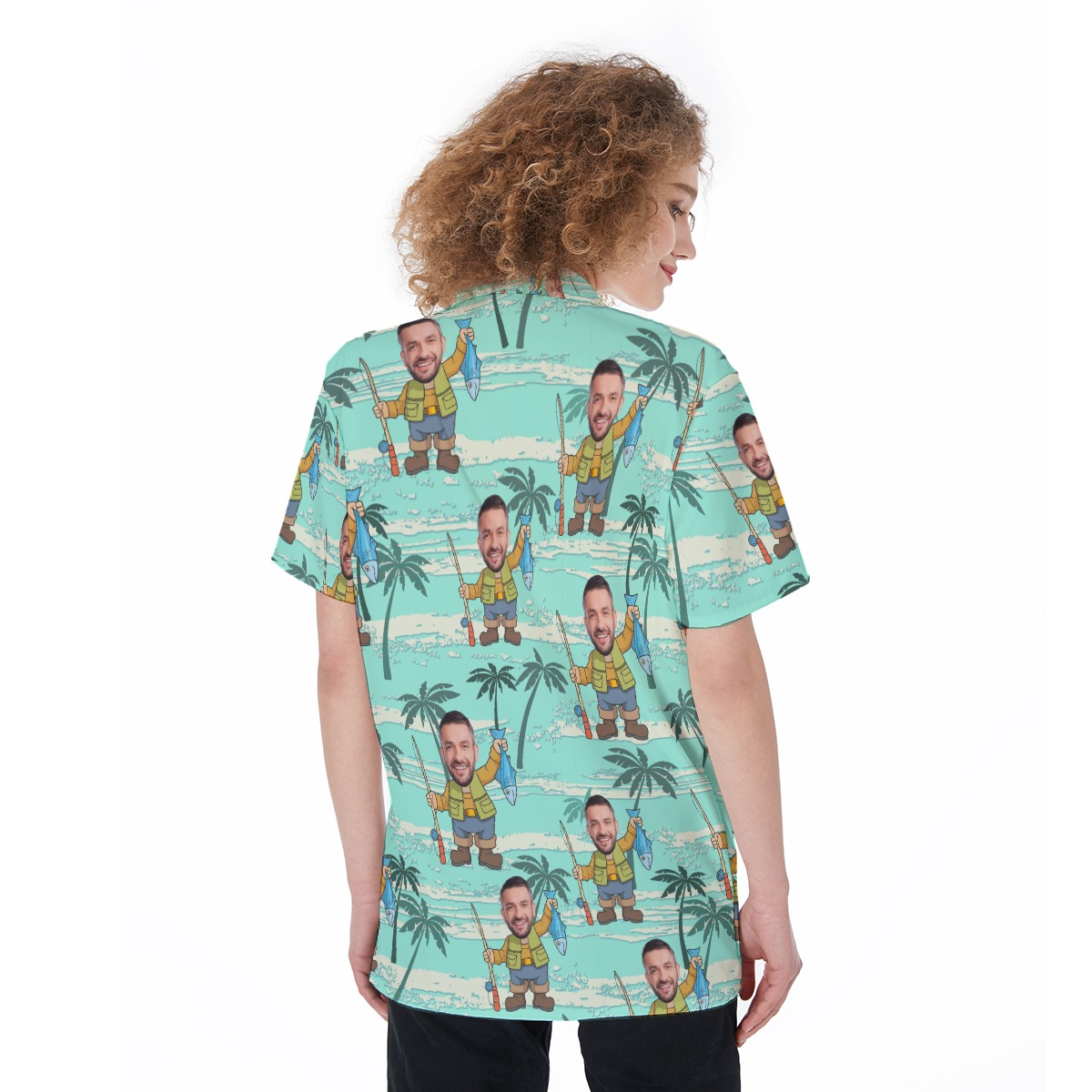 Funny Personalized Face Hawaiian Shirt For Women