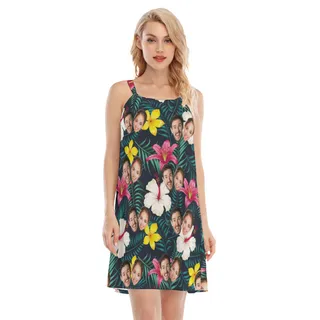Funny Couple Faces Women's Cami Dress