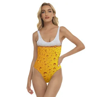 Beer Pool Party One Piece Swimsuit