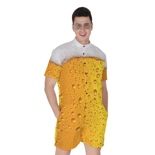 Unique Beer Beach Party Men's Romper