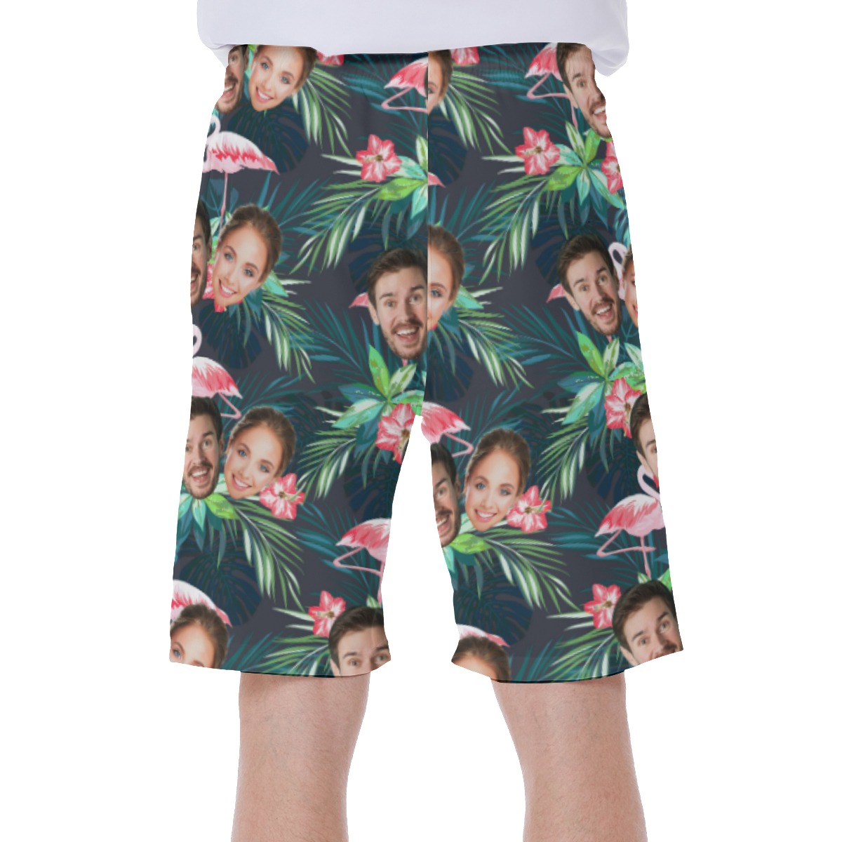Custom Flamingo Men's Swim Trunks With 2 Faces
