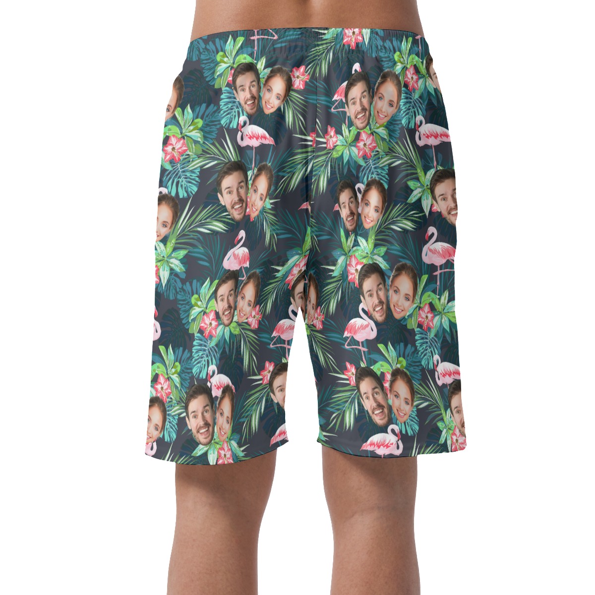 Custom Flamingo Long Hawaiian Shorts With 2 Faces