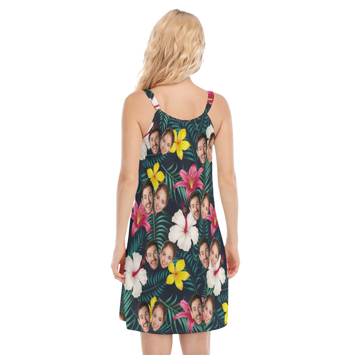 Funny Couple Faces Women's Cami Dress
