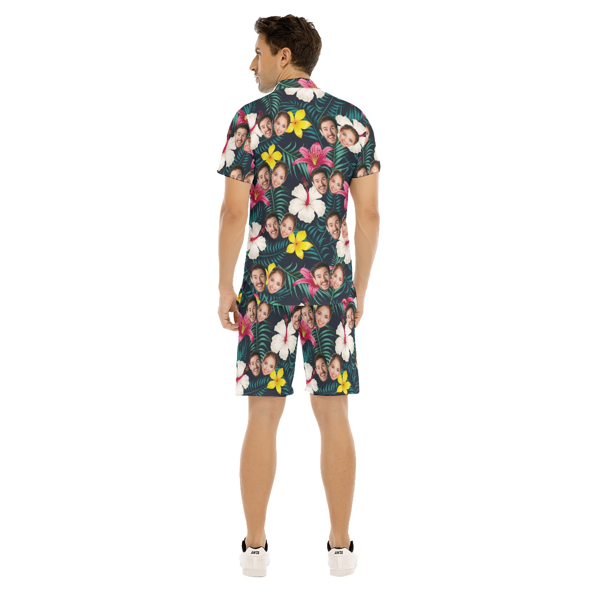 Custom 2 Faces Floral Hawaiian Shirt And Shorts