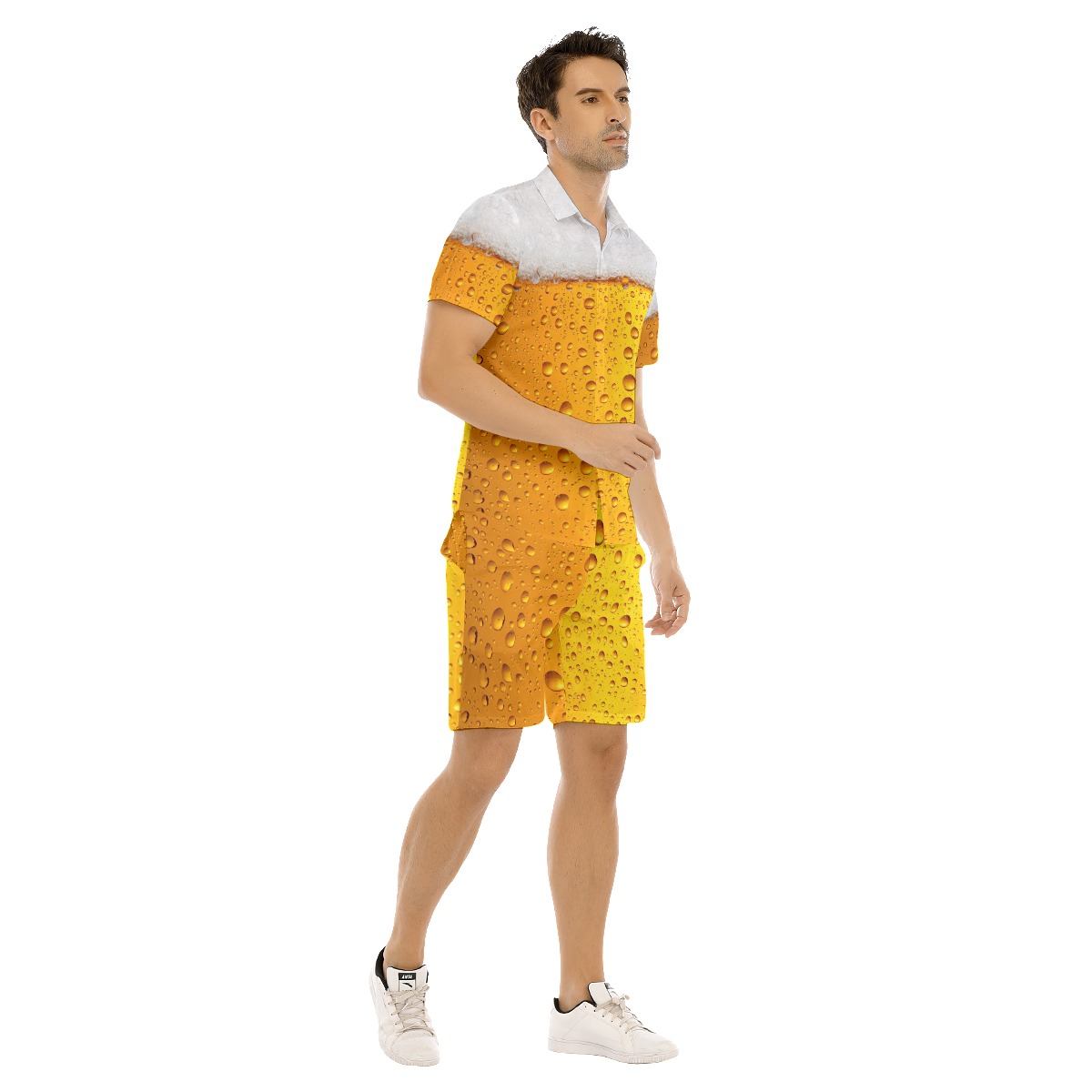 Beer 3D Men's Hawaiian Shirt And Shorts