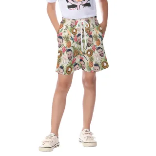 Tropical Baseball Custom Face Summer Beach Shorts For Kids
