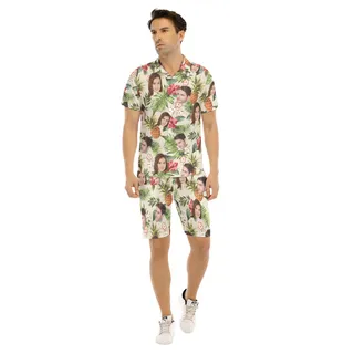Set Tropical Custom Hawaiian Shirt And Shorts With 2 Faces