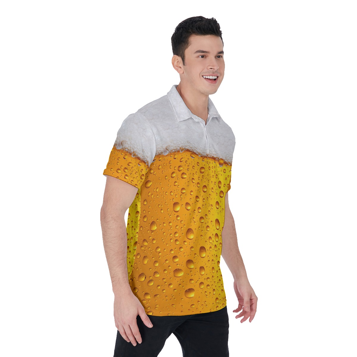 Beer 3D Men's Polo Shirt
