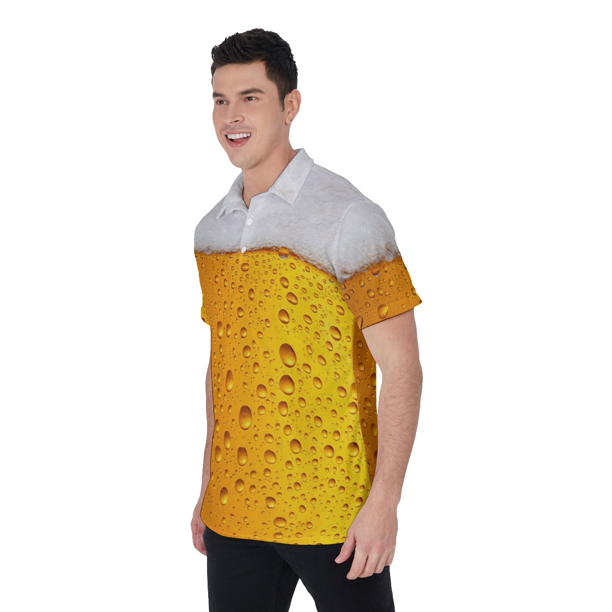 Beer 3D Men's Polo Shirt