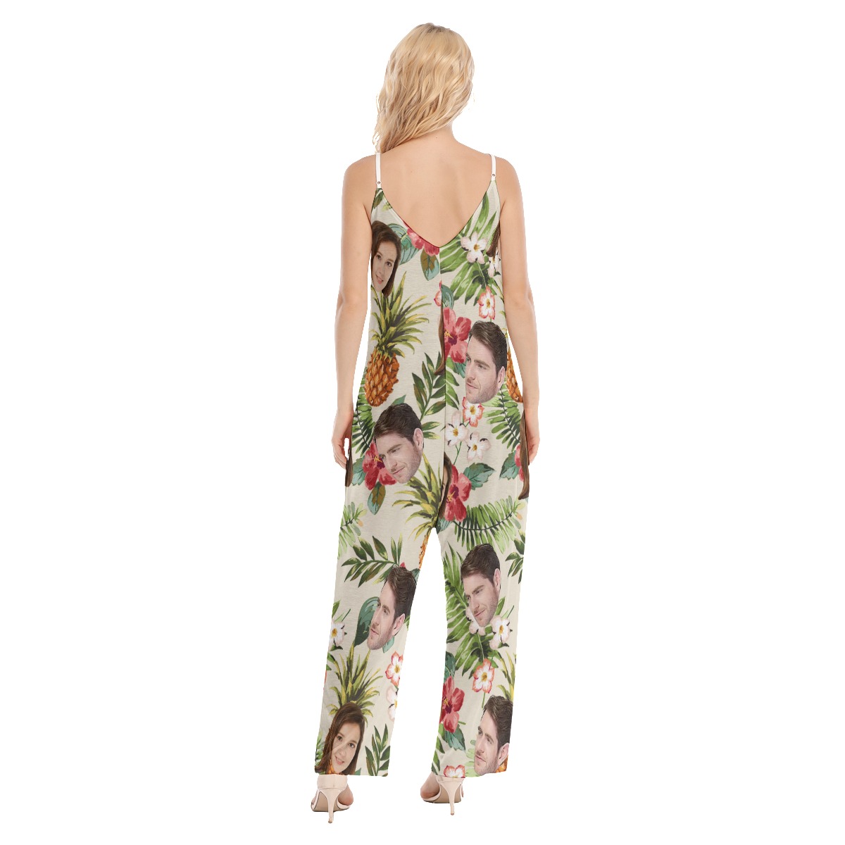 Tropical Custom 2 Faces Hawaiian Loose Jumpsuit For Women