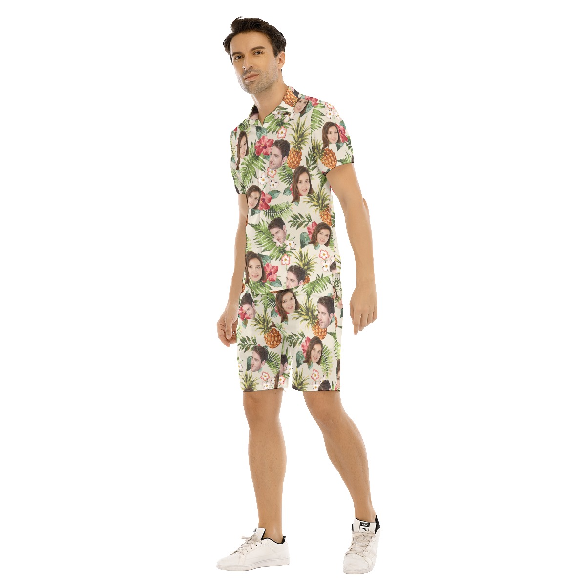 Set Tropical Custom Hawaiian Shirt And Shorts With 2 Faces