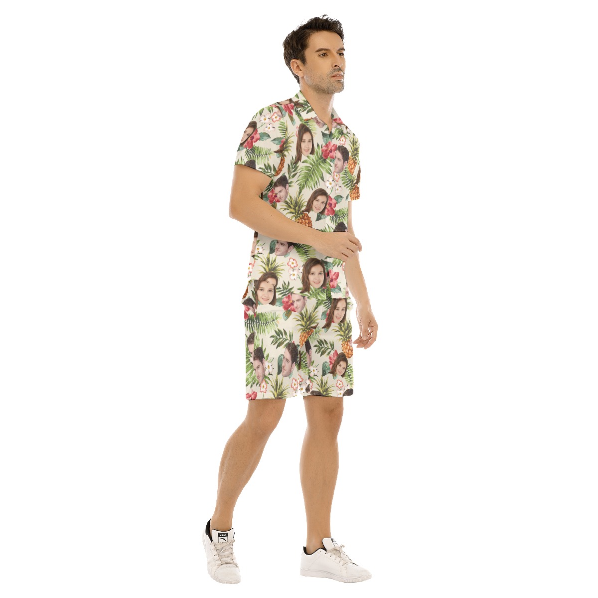 Set Tropical Custom Hawaiian Shirt And Shorts With 2 Faces