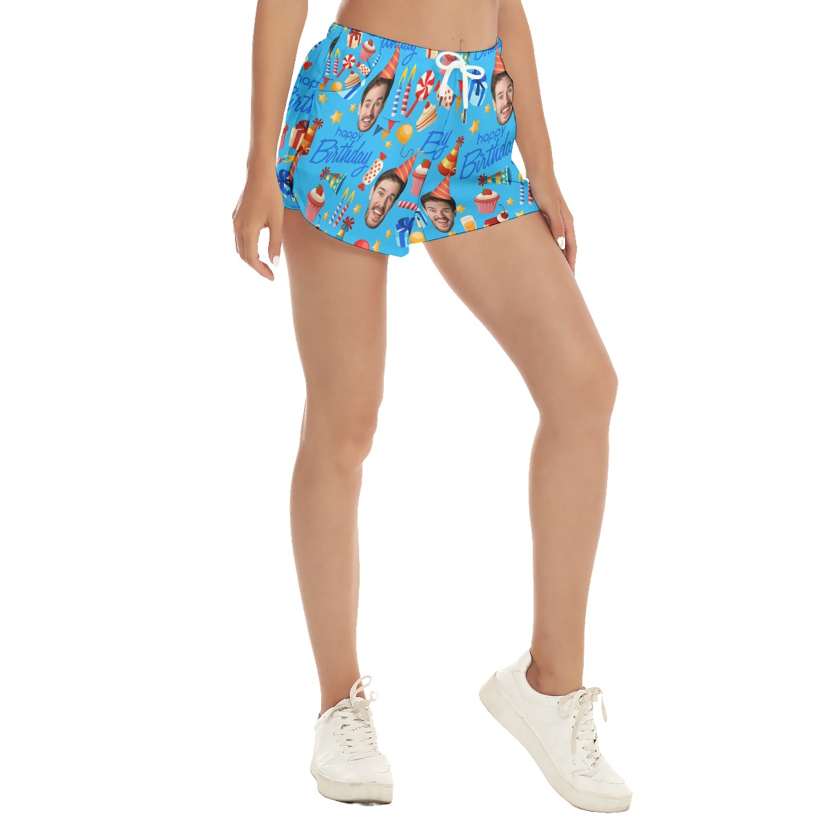 Custom Face Birthday Aloha Shorts For Women - variant image 1