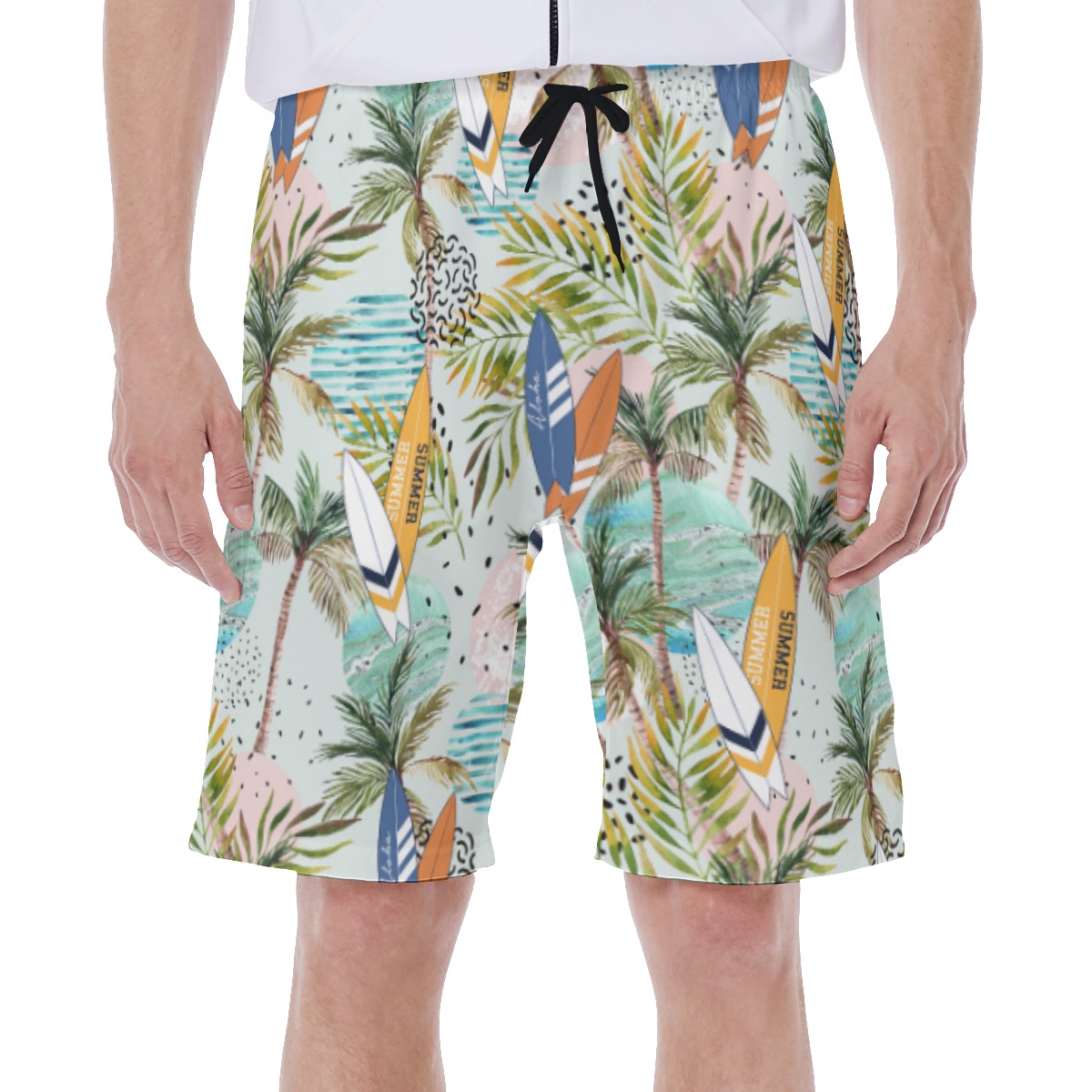 Surfing Boards Tropical Hawaiian Swimwear For Men - variant image 1
