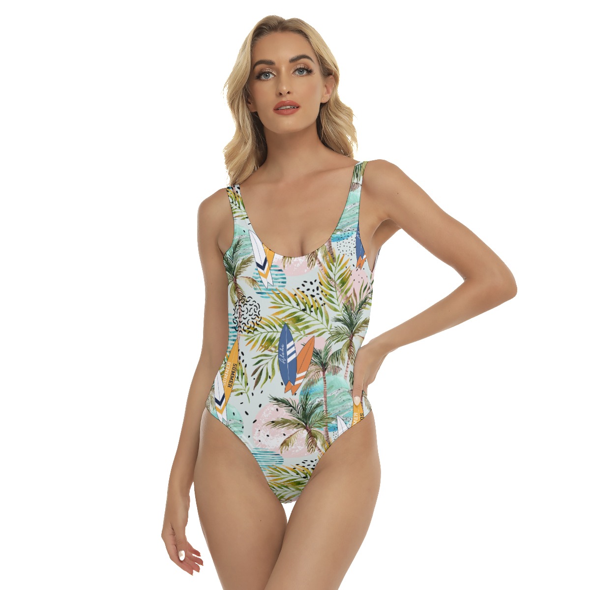 Tropical Surfing Boards Sexy Summer Swimsuit For Women - variant image 1