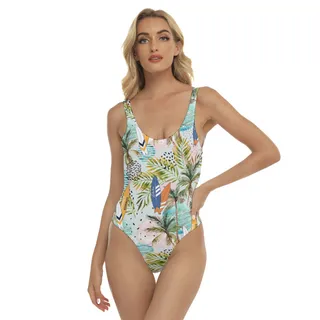 Tropical Surfing Boards Sexy Summer Swimsuit For Women