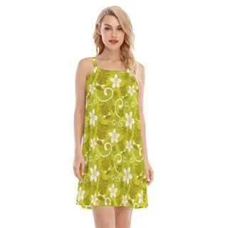 Tiki Tropical Hawaiian Cami Dress