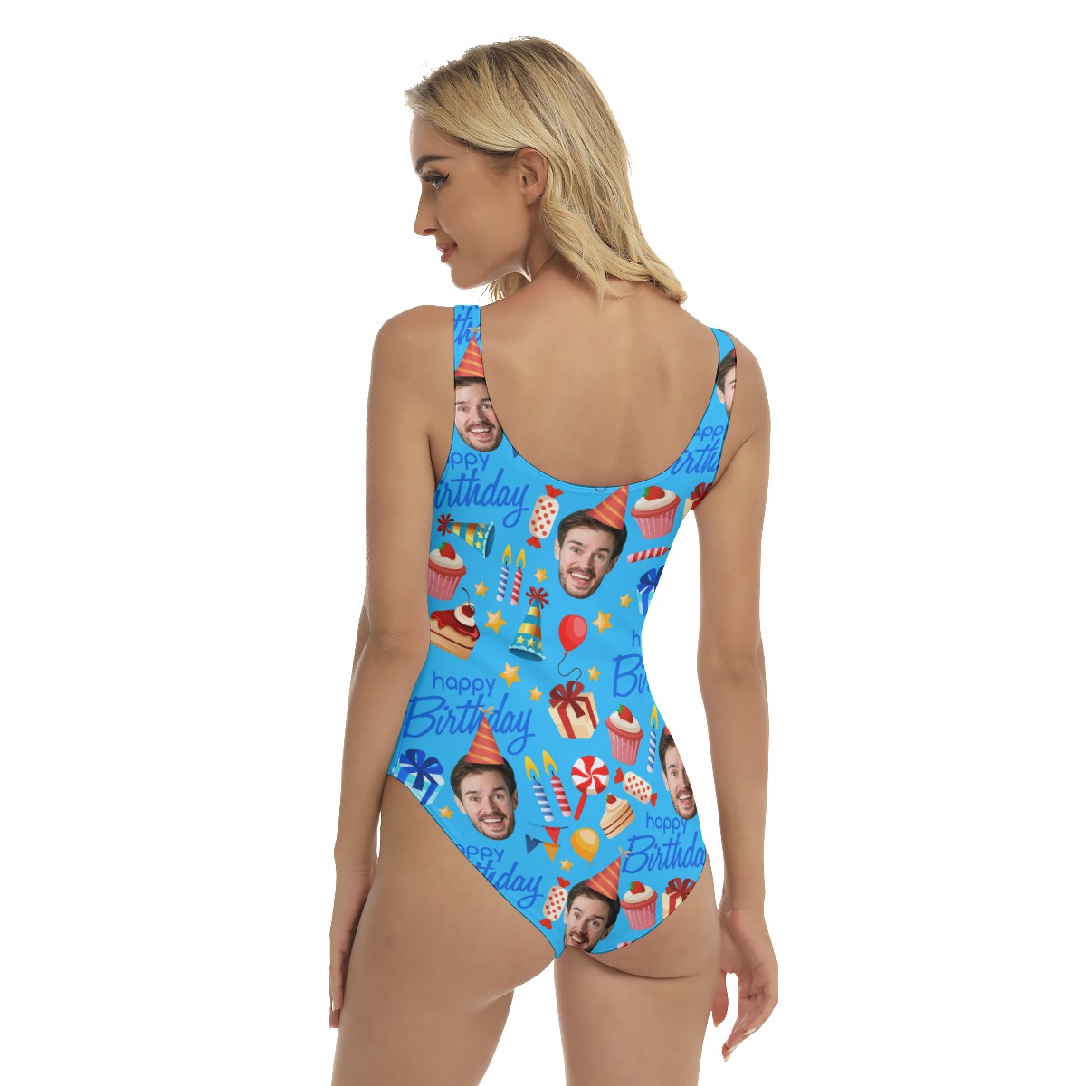 Custom Face Happy Birthday Hawaiian Dress For Women