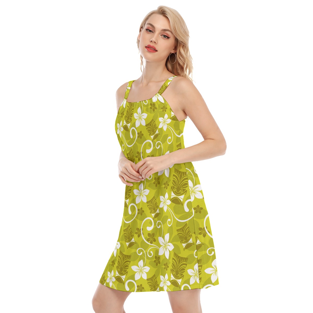 Tiki Tropical Hawaiian Cami Dress