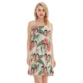 Custom 2 Face Women's Floral Dress
