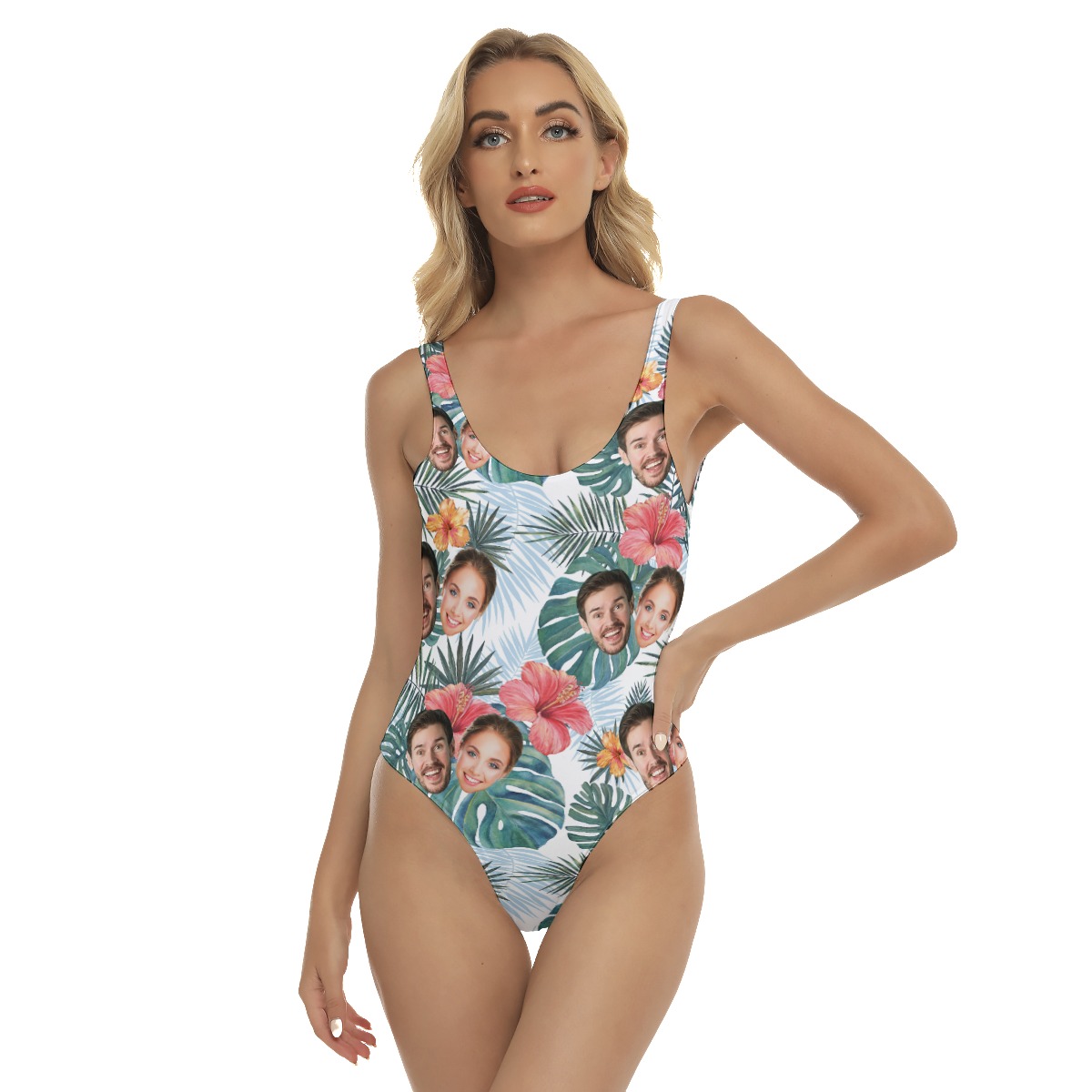 Custom Women's Swimsuit With Multiple Faces - variant image 1