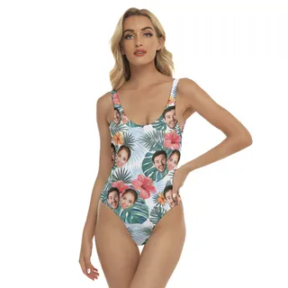 Custom Women's Swimsuit With Multiple Faces