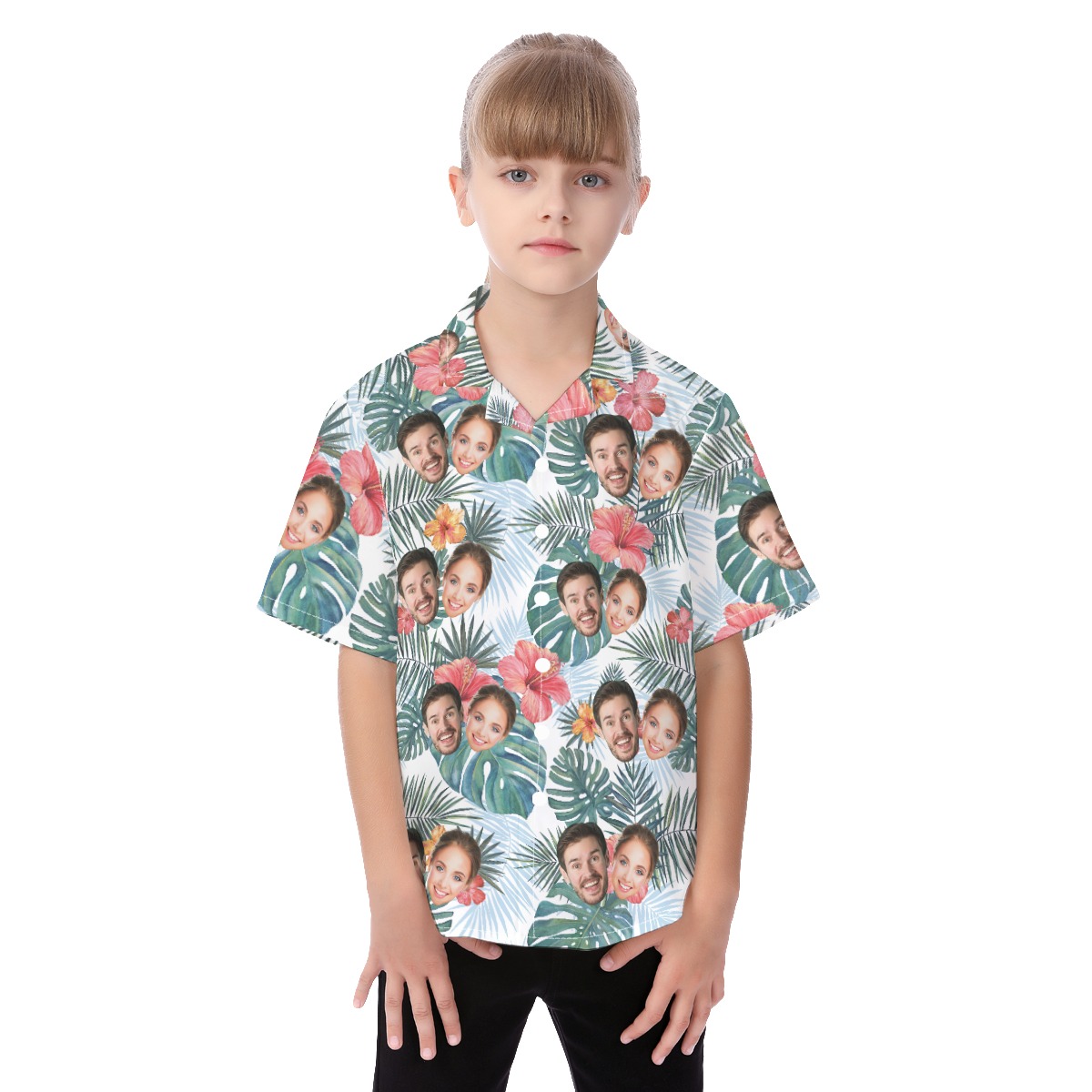 Custom Kid's Hawaiian Shirt With Multiple Faces - variant image 1