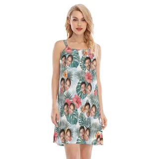 Custom Women's Dress With Multiple Faces