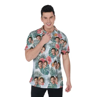 Custom Multiple Faces Polo Golf Shirt