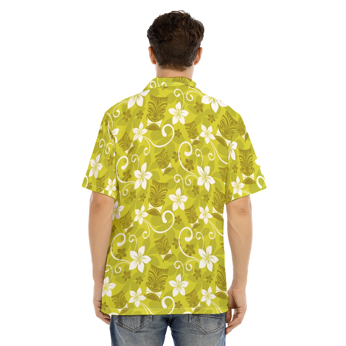 Floral Tiki Hawaiian Shirt For Men