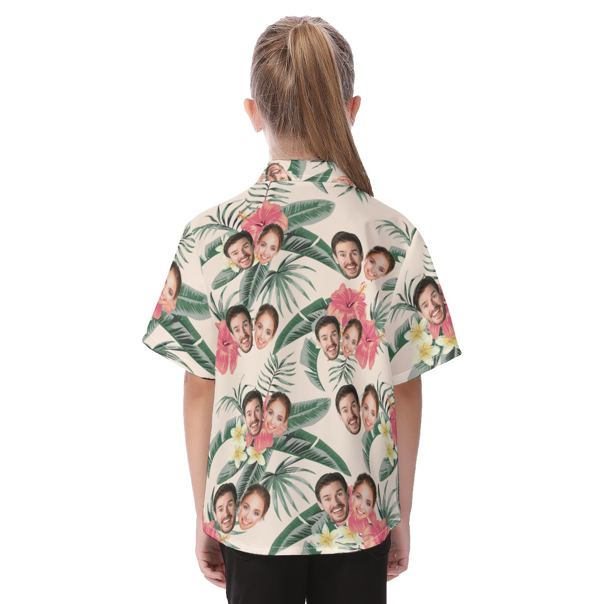Custom 2 Face Floral Hawaiian Shirt For Kids