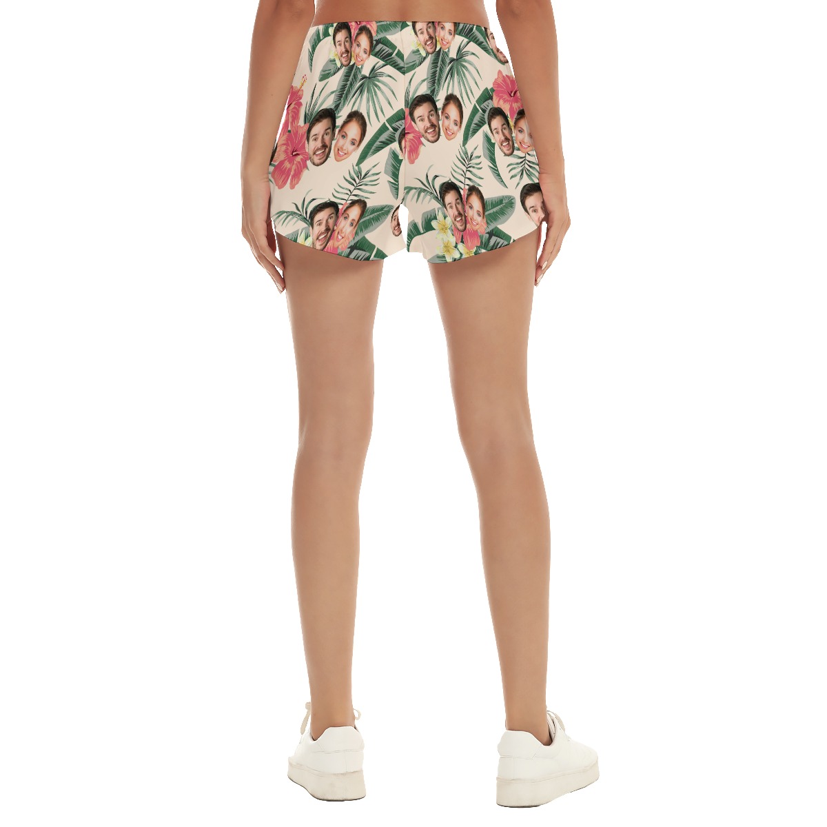 Custom 2 Face Floral Hawaiian Shorts For Women