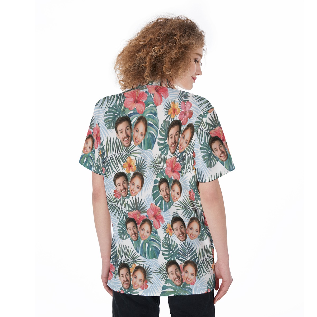 Funny Custom Face Hawaiian Shirt For Couples