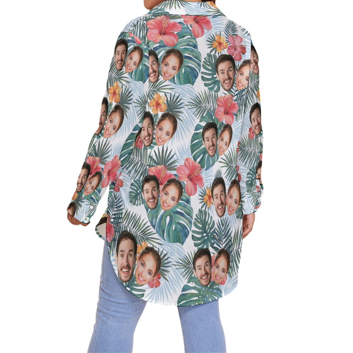 Custom Plus Size Hawaiian Shirt With Multiple Faces