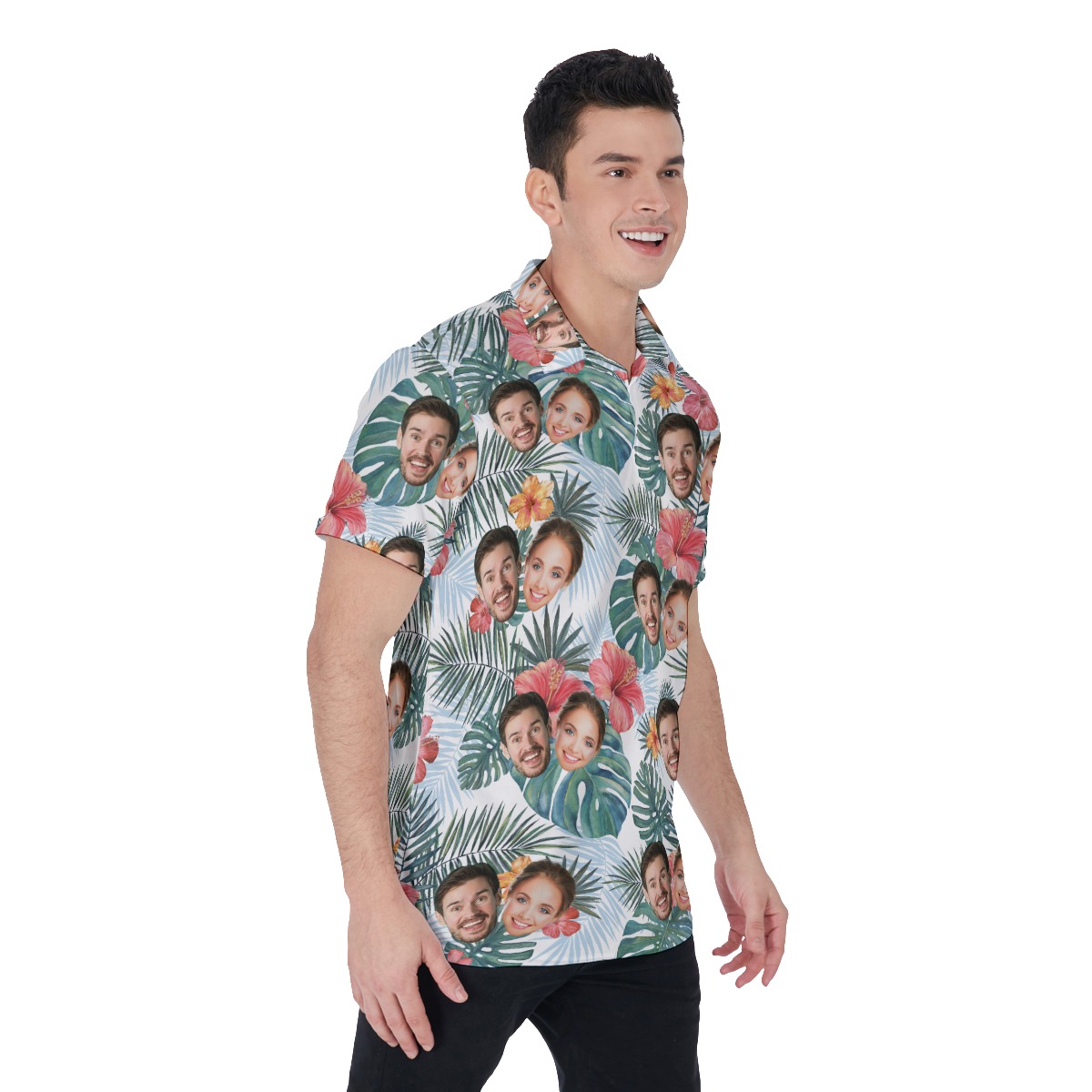Custom Multiple Faces Polo Golf Shirt