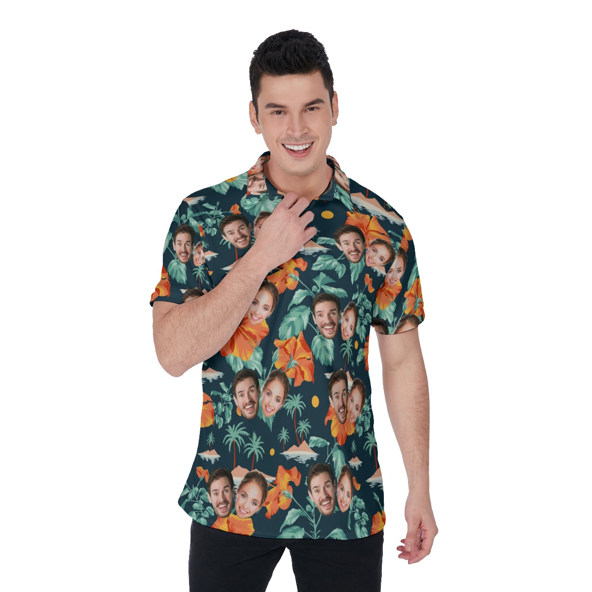 Custom Men's Polo Shirt With 2 Faces - variant image 1