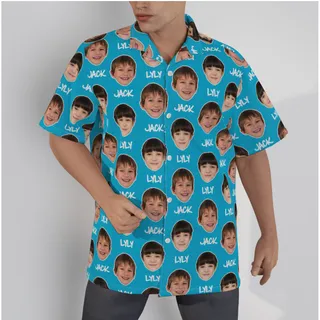 Funny Custom Hawaiian Shirt With Name And Face