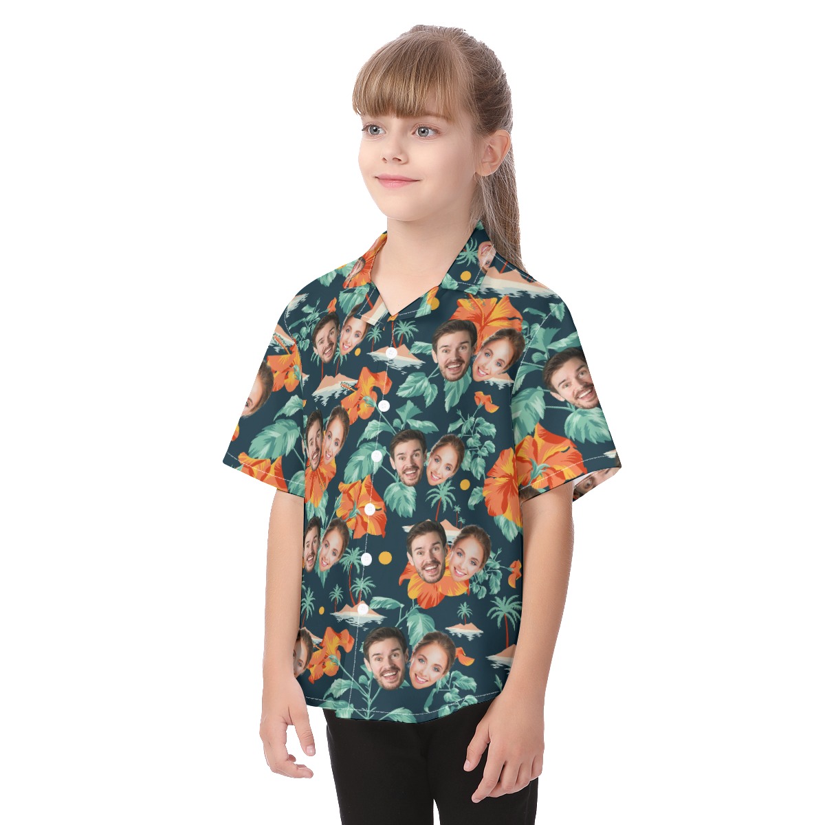Funny Custom 2 Faces Hawaiian Shirt For Kids
