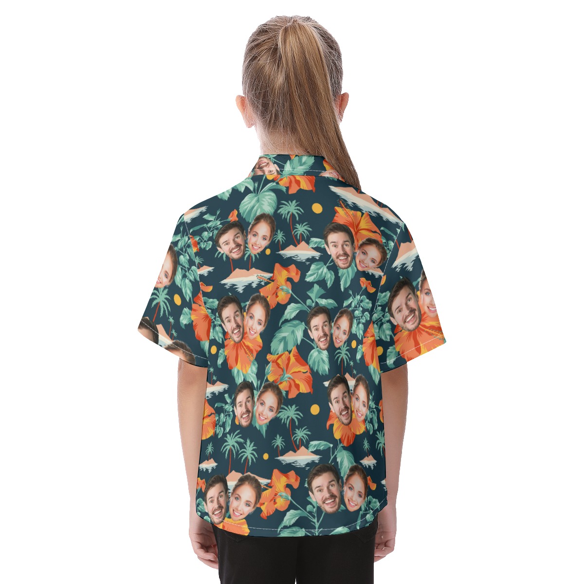 Funny Custom 2 Faces Hawaiian Shirt For Kids