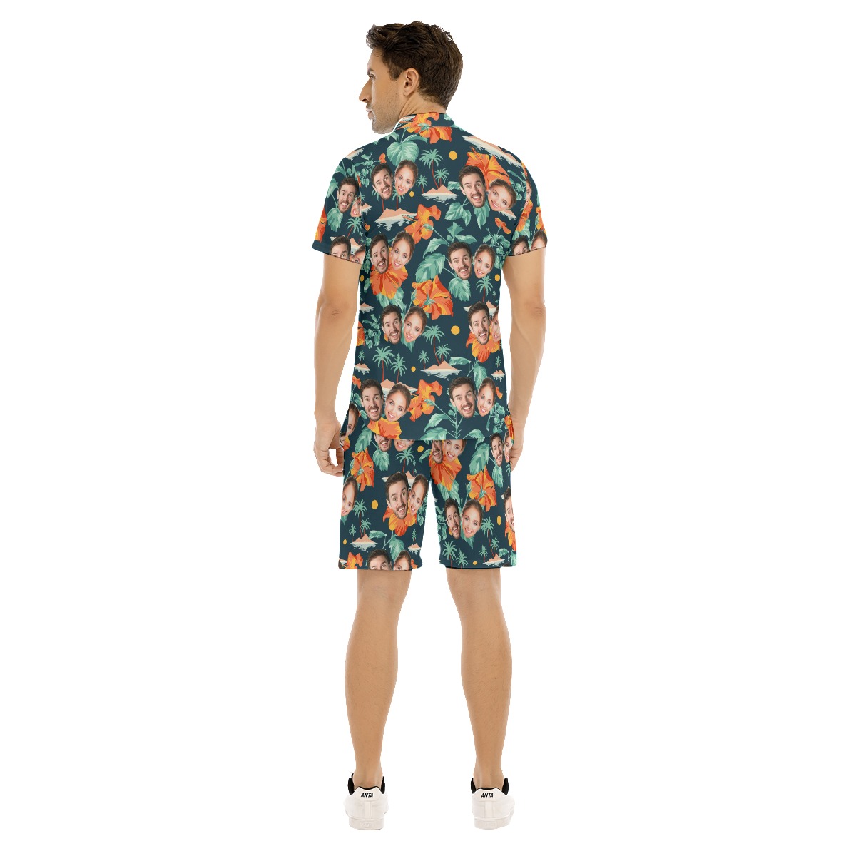 Custom 2 Faces Men's Hawaiian Set