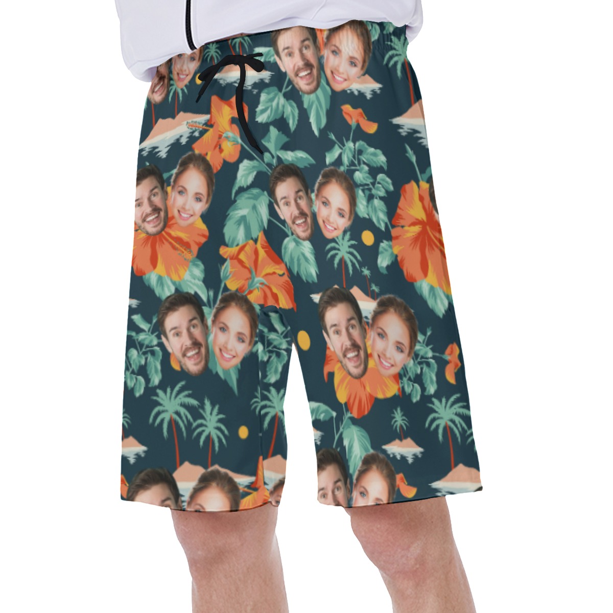 Custom Beach Shorts With 2 Faces