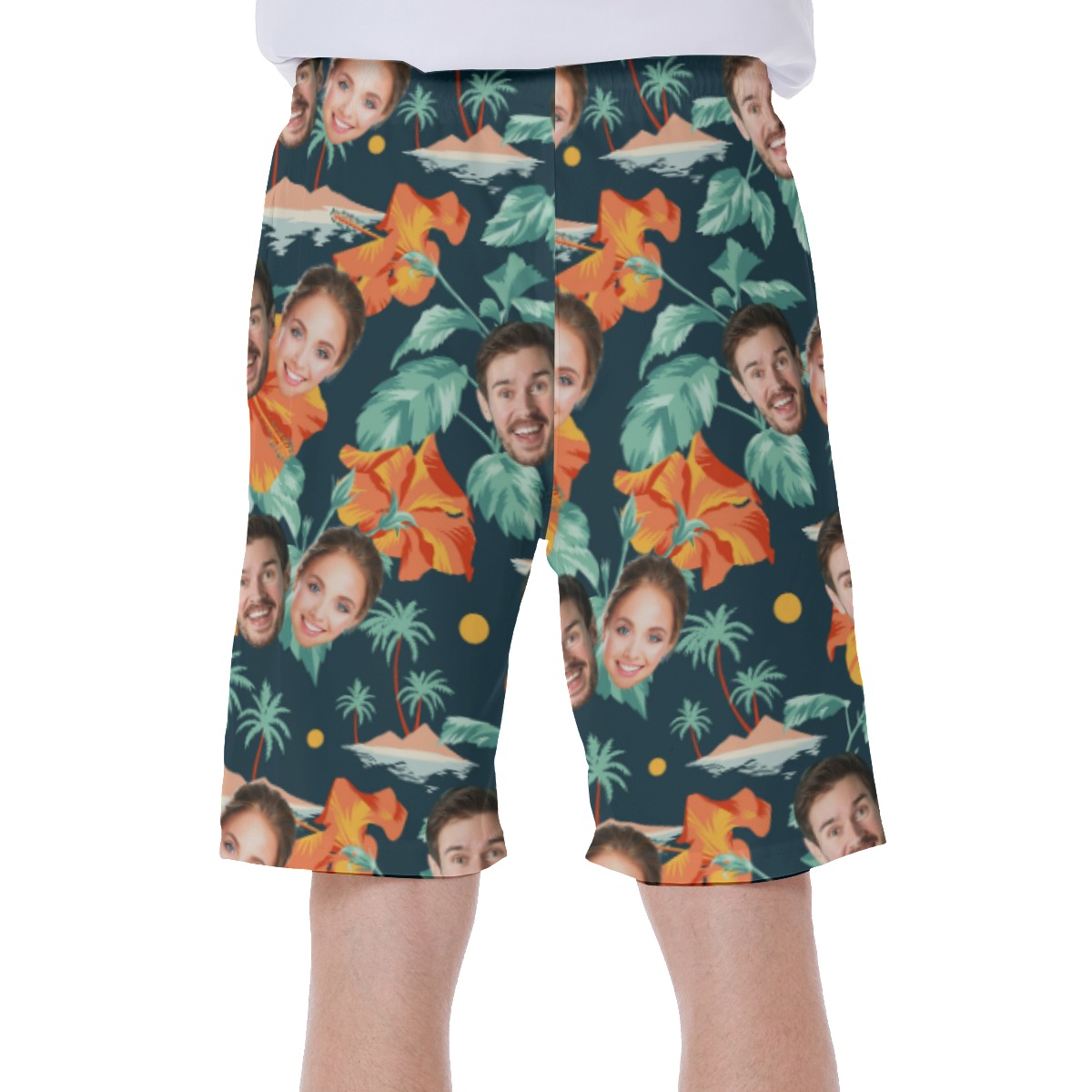 Custom Beach Shorts With 2 Faces