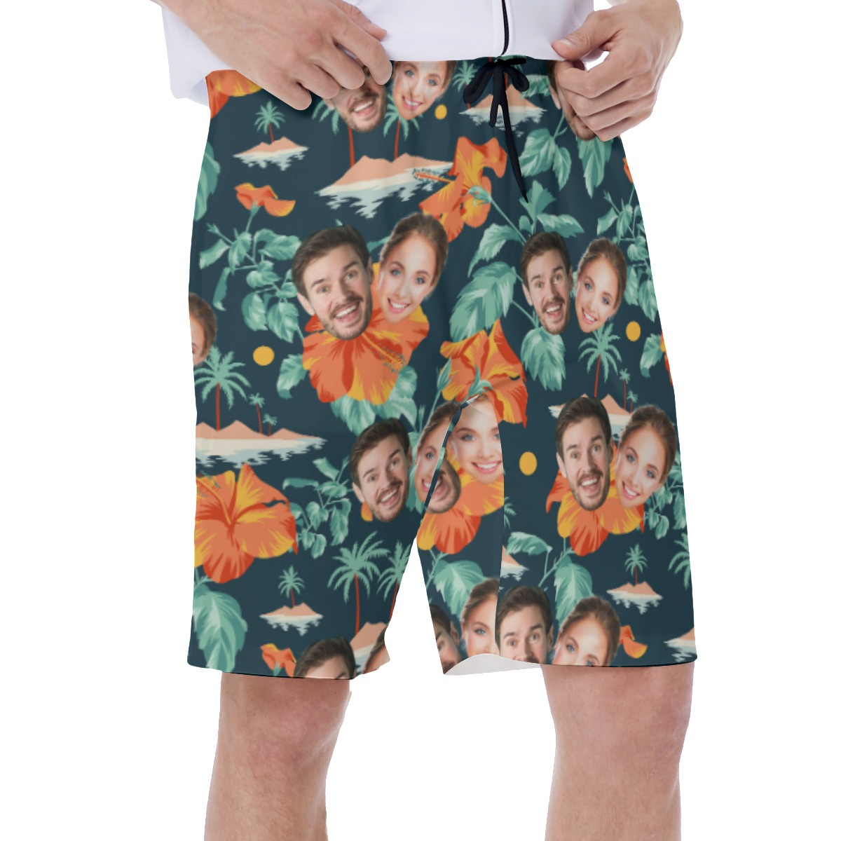 Custom Beach Shorts With 2 Faces