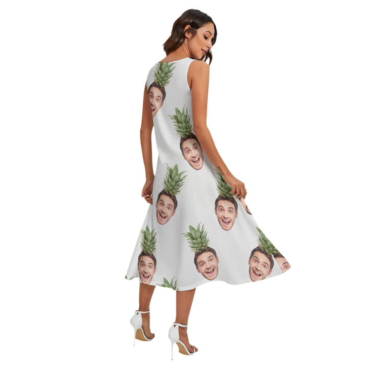 Face Custom Aloha Sleeveless Dress