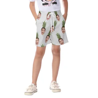 Face Custom Aloha Shorts For Kids