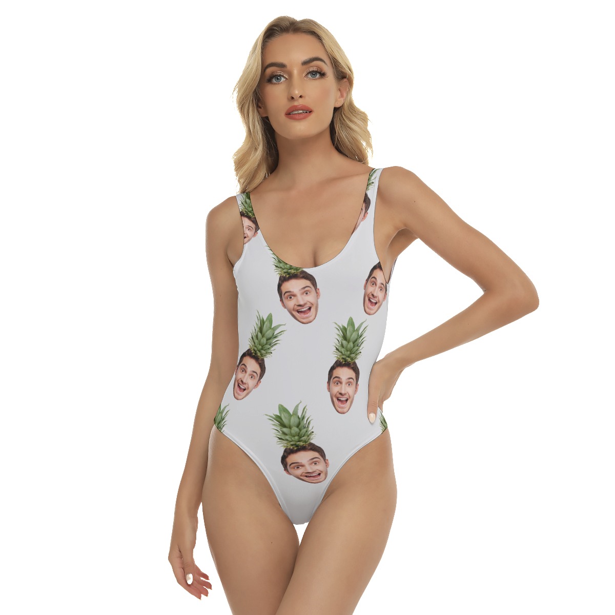 Face Custom Aloha One Piece Swimsuit For Women - variant image 1
